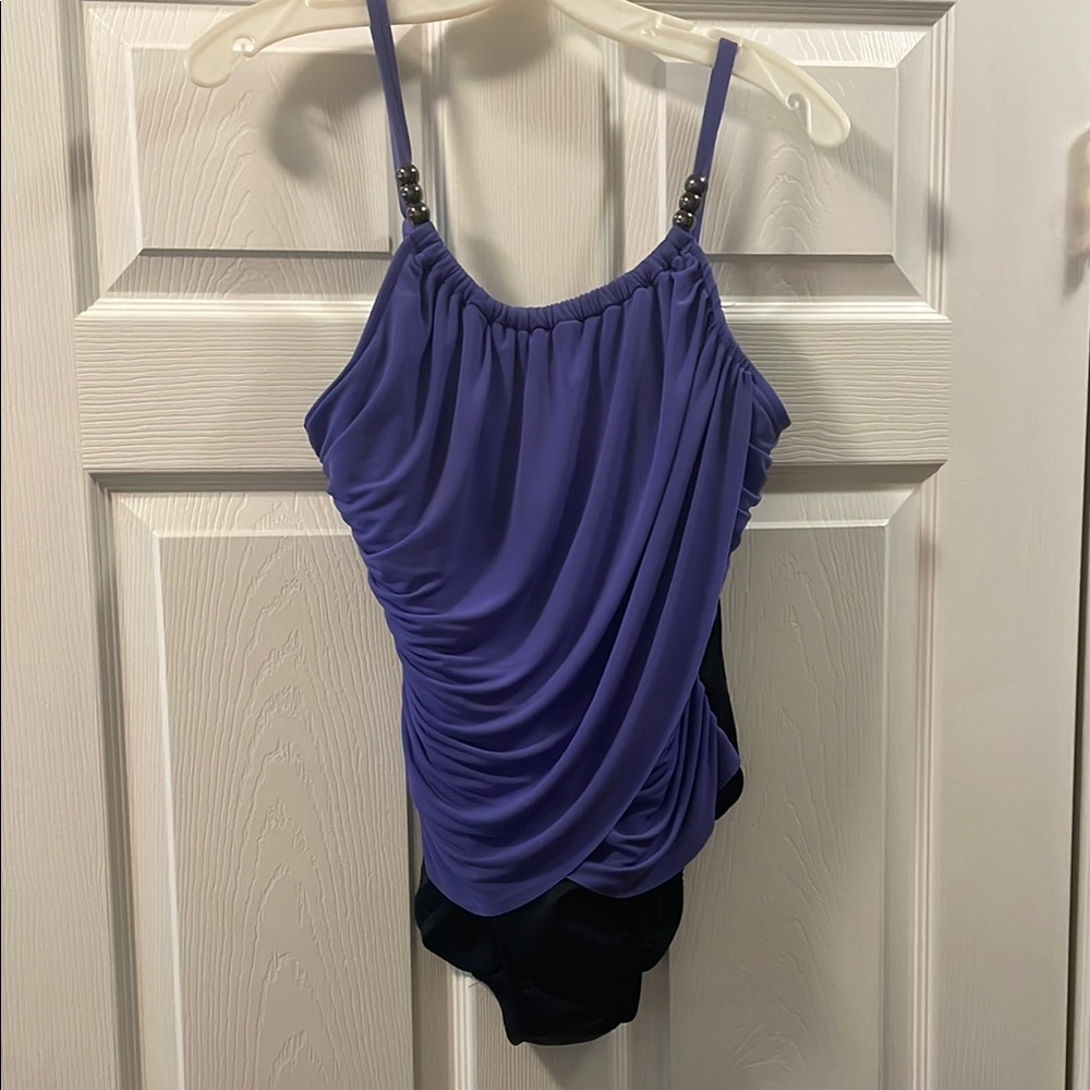 MagicSuit Purple and Black Swimsuit
